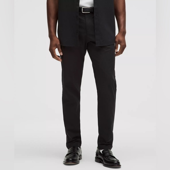 Lululemon ABC Slim-Fit Trouser Commission Warpstreme Black M5FA2S Size 32x30 - Picture 1 of 8